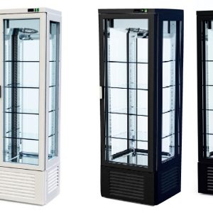 Inox Cabinets 4 sides glass height 240cm