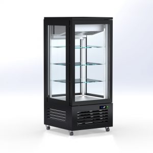 Inox Cabinets 4 sides glass height 160cm