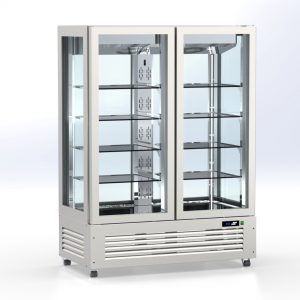 Inox Cabinets 4 sides glass height 190cm