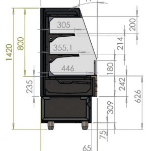 Showcase Isola wall mounted